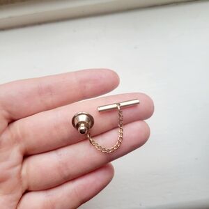 Vintage Classic Simple Gold Tie Bar Clip Pin